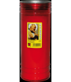 LAMPADE VOTIVE T.80 K  ROSSO H.21CM.