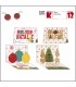 BIGLIETTO DI NATALE BUONE FESTE CROMO INTERNO POP UP CONF. 12 PZ. ASSORTITI