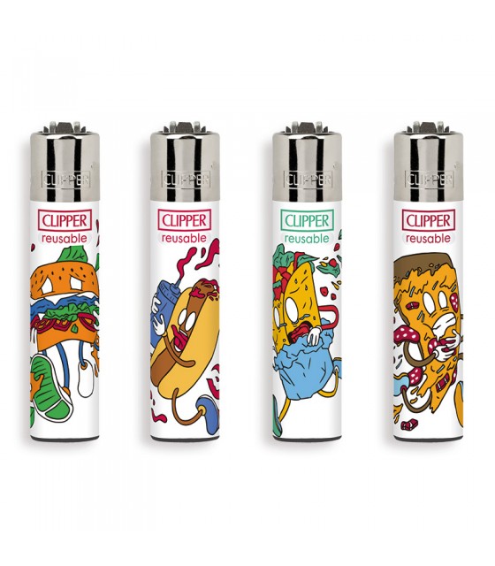 Clipper Set 4 Accendini – Micro Soft Touch #3, Accendini Ricaricabili Con Pietra Focaia Sostituibile - 4