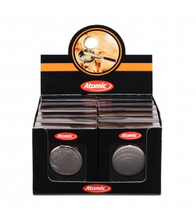 Posacenere Tascabile Atomic in Metallo Cromato Expo da 12 pz. fantasie assortite