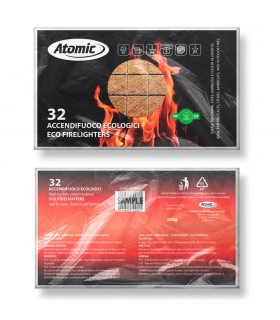 ACCENDIFUOCO BROWN  ATOMIC ECOLOGICI DA 24TAVOLETTE
