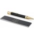 PENNA A SFERA PARKER MOD.DUOFOLD CLASSIC BLACK GT con finiturE in oro 23K CONFEZIONATA IN ELEGANTE ASTUCCIO REGALO