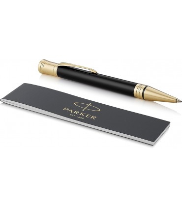 PENNA A SFERA PARKER MOD.DUOFOLD CLASSIC BLACK GT con finiturE in oro 23K CONFEZIONATA IN ELEGANTE ASTUCCIO REGALO