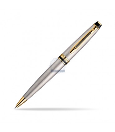 PENNA A SFERA ROLLER WATERMAN MOD.EXPERT STAINLESS IN ACCAIO INOSSODABILE  CONFEZIONATA IN ELEGANTE ASTUCCIO