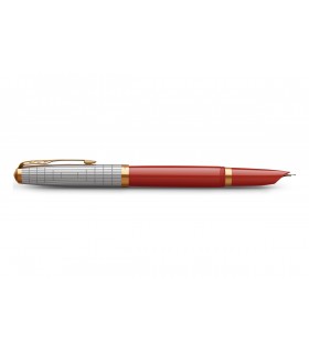 PENNA stilografica PARKER 51 MOD. PREMIUM RED RAGE FUSTO IN RESINA CON CROMATURE DORATE CONFEZIONATA IN ELEGANTE ASTUCCIO REGALO
