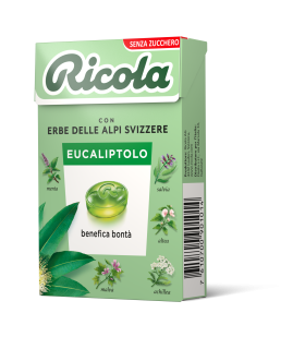 RICOLA EUCALIPTOLO  SENZA ZUCCHERO ASTUCCIO CONF. DA 20 PZ.