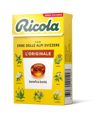 RICOLA L'ORIGINALE (ERBE BALSAMICHE) SENZA ZUCCHERO ASTUCCIO CONF. DA 20 PZ.