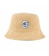CAPPELLO THE BULLDOG BUCKET IN VELLUTO A COSTE COLORE BEIGE