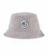 CAPPELLO THE BULLDOG BUCKET IN VELLUTO A COSTE COLORE GRIGIO