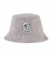 CAPPELLO THE BULLDOG BUCKET IN VELLUTO A COSTE COLORE GRIGIO