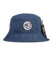 CAPPELLO THE BULLDOG BUCKET IN VELLUTO A COSTE COLORE BLU NAVY