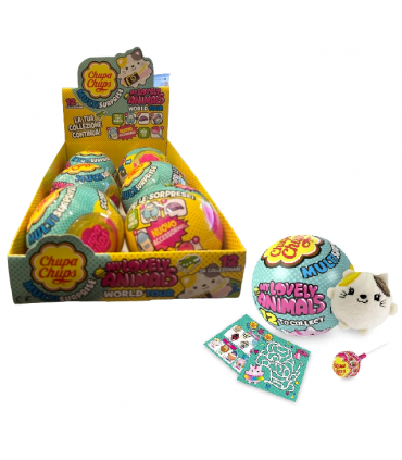 LECCA LECCA CHUPA CHUPS CON MULTISORPRESA MY LOVELY ANIMALS CONF. 6 PZ.