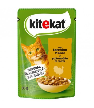 Kitekat per Gatto tacchino in salsa  Busta 85 gr