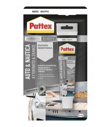 SIGILLANTE PATTEX AUTO E NAUTICA ELEVATA ELASTICITà E RESISTENTE A MUFFA E SBALZI TERMINICI TUBO 50ML