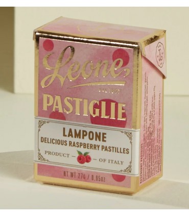 PASTIGLIE LEONE GUSTO LAMPONE IN SCATOLETTA DA 30G CONF. 18 PZ.
