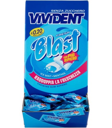 VIVIDENT BLAST FRESH ICE MINT SFUSE ESPOSITORE BOCCA DI LUPO DA 200 PZ.