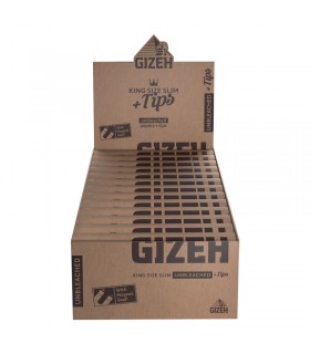Gizeh Filtri Slim 6 mm Mentolo - Box 10 Bustine da 120 Filtri