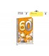 Biglietto CROMO COMPLEANNO 60 ANNI CON LAVORAZIONI IN ORO CONF. 6 PZ.