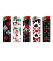 Accendino ELETTRONICO Atomic POKER 2 conf. 50 pz. assortito con 5 grafiche