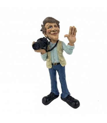 Caricature Mestieri in resina "IL Fotografo PRECISO" H.15 cm