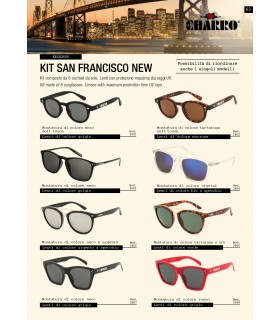 Occhiali da Sole El Charro Kit SAN FRANCISCO Expo da 8 pz. modelli assortiti COME DA FOTO