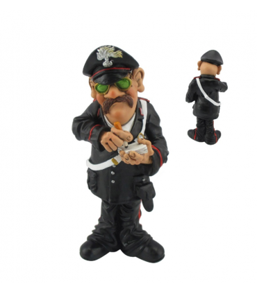 Caricature Mestieri "Il Carabiniere"  H. 15 cm