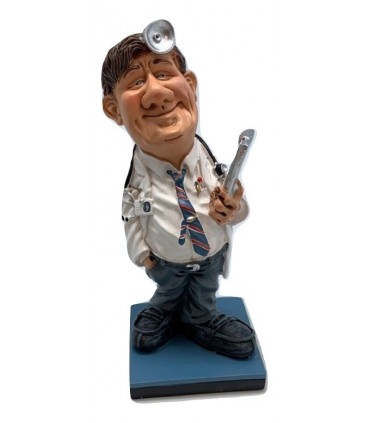 Caricatura Mestieri "Il Medico Psicologo" H. 15 cm.