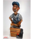 Caricatura Mestieri "Meccanico Gommista" H.15 cm
