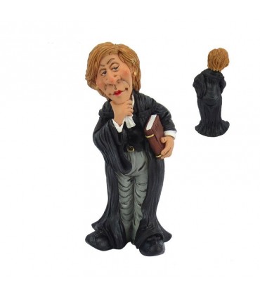 Caricatura MESTIERI IN RESINA  "L'AVVOCATESSA" H.16 cm