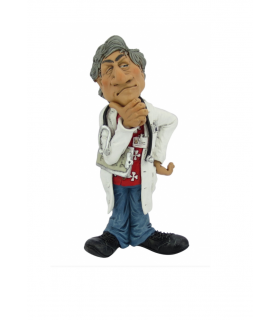 Caricatura Mestieri "Il Dottore" H. 17 cm