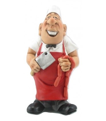 Caricatura Mestieri "Il Macellaio" H.15 cm