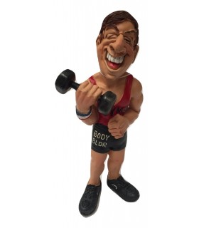 Caricature Mestieri "Il Palestrato Body Builder " H. 15 cm