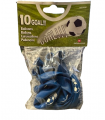 Palloncini Tondi AZZURRI MEDI CON SCRITTA GOAL BLISTER 10 PZ.