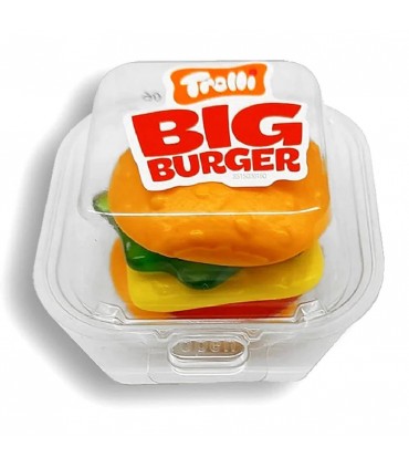 Trolli Gummi Burger XXL, Caramelle Gommose a Forma di Hamburger.DA 50 Gr. Display 24PZ