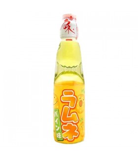 hata RAMUNE  ANANAS SODA LIMONATA GIAPPONESE GASSATA AROMATIZZATA ALL'ANANAS BOTTIGLIA IN VETRO DA 330ML