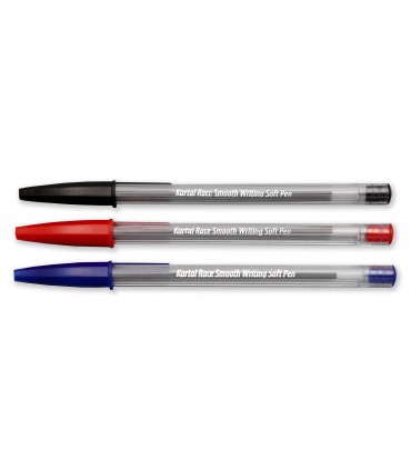 PENNA A SFERA RACE SMOOTH a punta fine  (1MM)  KARTAL COLORE BLU  INCHIOSTRO SEMIGEL CONF. 50 PZ.