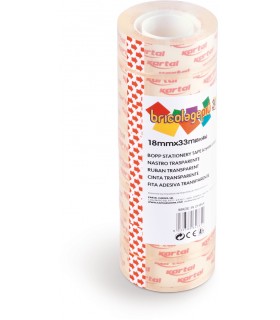 Nastro adesivo Trasparente KARTAL 19x33 conf. da 10 pz.