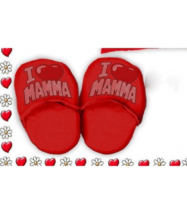 Ciabattoni I love you Mamma con Borchie