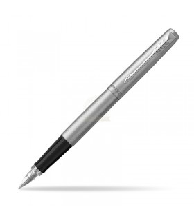 Penna PARKER stilografica MOD. Jotter IN ACCIAIO CON FUSTO COLORE ARGENTO coNFEZIONATA IN ELEGANTE ASTUCCIO