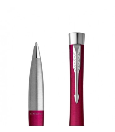 PENNA A SFERA PARKER MOD. URBAN VIBRANT MAGENTA CT ACCIAIO  CONFEZIONATA IN ELEGANTE ASTUCCIO