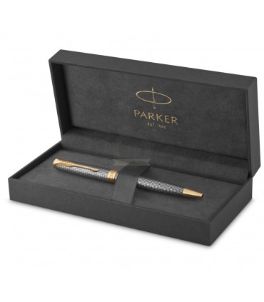 Penna PARKER A SFERA MOD.SONNET CISEL GT CON RIFINITURE IN ORO 23K CONFEZIONATA IN ELEGANTE ASTUCCIO