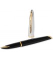 PENNA STILOGRAFICA WATERMAN MOD. CARENE DELUXE COLORE NERO CON CLIP DORATA 23K CONFEZIONATA IN ELEGANTE ASTUCCIO