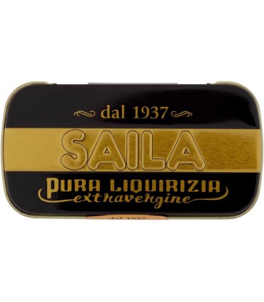 SAILA LIQUIRIZIA PURA EXTRAVERGINE ASTUCCIO IN METALLO CONF. DA 18 PZ.