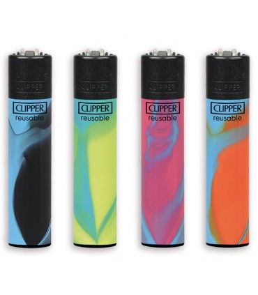 Accendino Clipper Large nebula mix  2 conf. 48 pz. colori assortiti