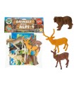 BUSTA GEO NATURE TEOREMA GIOCHI ANIMALI DELLE ALPI CON MAPPA ILLUSTRATIVA