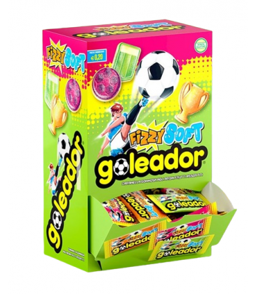 GOLEADOR FIZZY SOFT ALLA FRUTTA SFUSE ESPOSITORE A BOCCA DI LUPO DA 180 PZ.