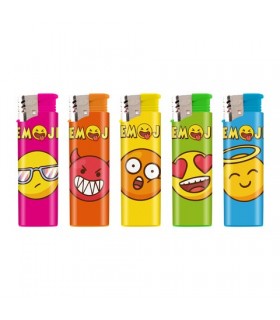 Accendino Elettronico Atomic Turbo Emoji 2  conf. 50 pz. assortiti con 5 GRAFICHE.