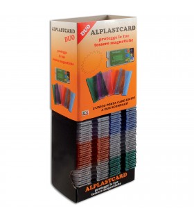Portacard Rigida Trasparente ad 2 Scomparti Expo da 34 pz. ass. in 4 colori