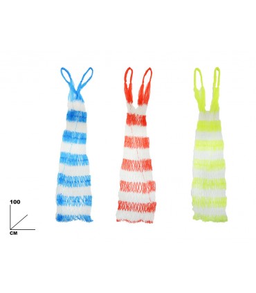 RETE MAZZEO PORTAGIOCATTOLI DA SPIAGGIA 100CM DISPONIBILI IN TRE COLORI COME DA FOTO