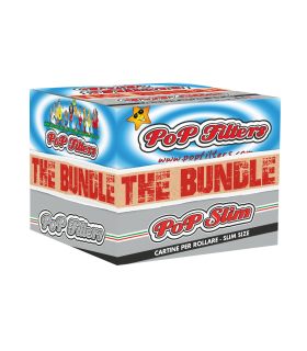 THE BUNDLE POP FILTER CON 1CF. FILTRI IN CARTA + 1CF. CARTINE KS SLIM GRIGIA